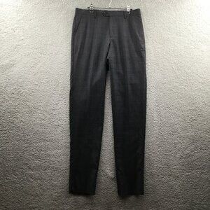 Zanetti Men's Dress Pants Gray‎ Check 34R